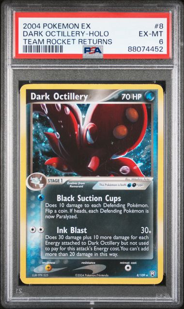 Dark Octillery - Holo (Front) - PSA Cert 88074452